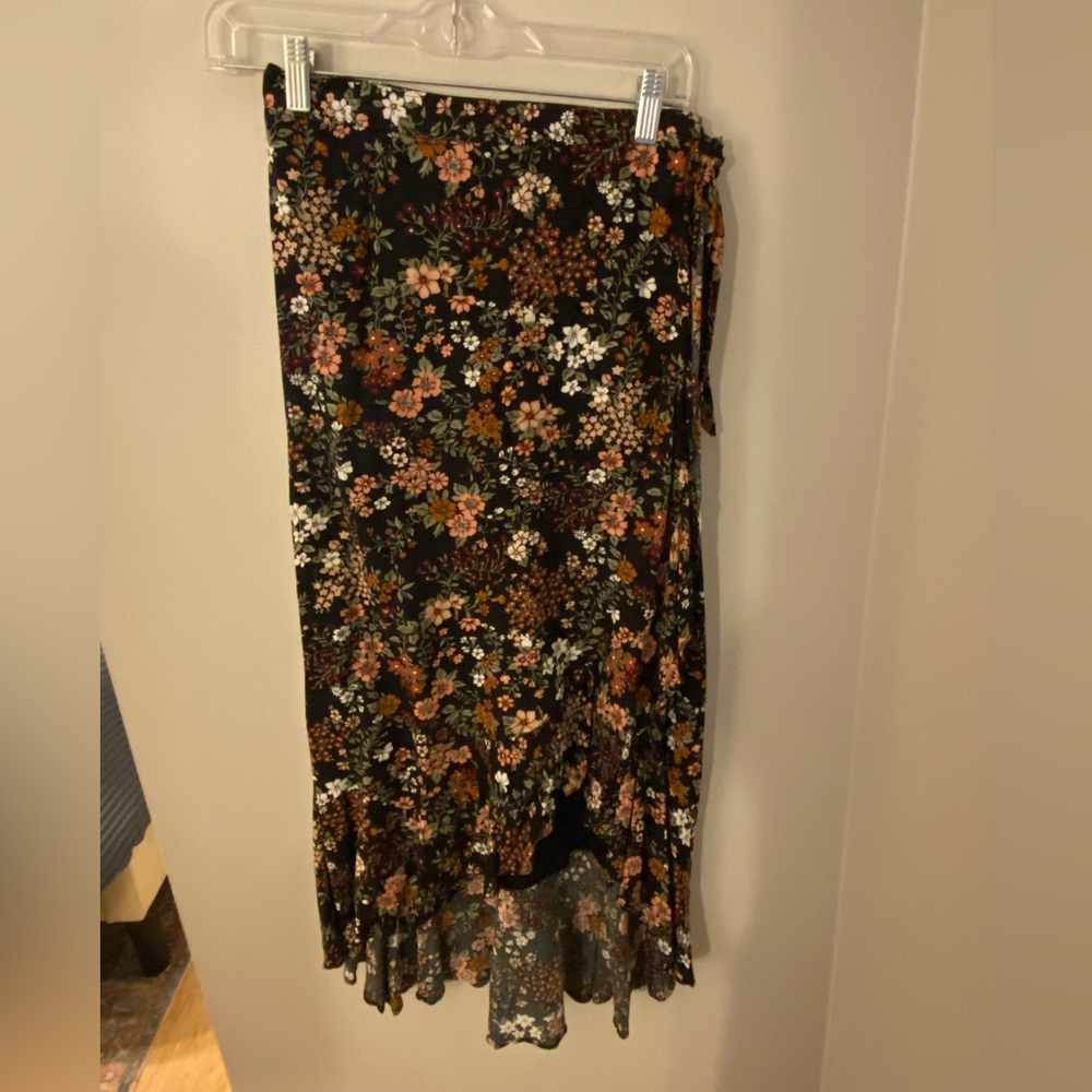 A&F Floral Wrap Skirt